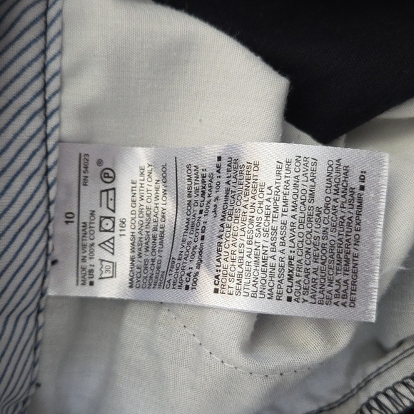 Old Navy | Navy Blue & White Polka Dot Everyday Chino Shorts Size 10 - Picture 5 of 5